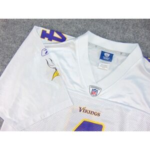Minnesota Vikings Jersey Mens Small Brett Favre White Solid Reebok NFL Football